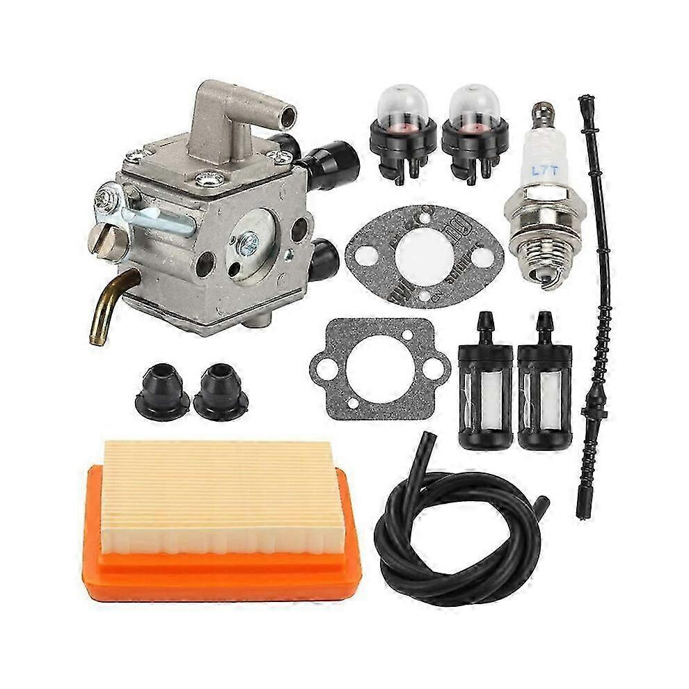 Fuel refill kit for carburetor, air filter and bulb for Stihl FS120, FS200, FS250, FS300, FS350, FR450 brushcutters