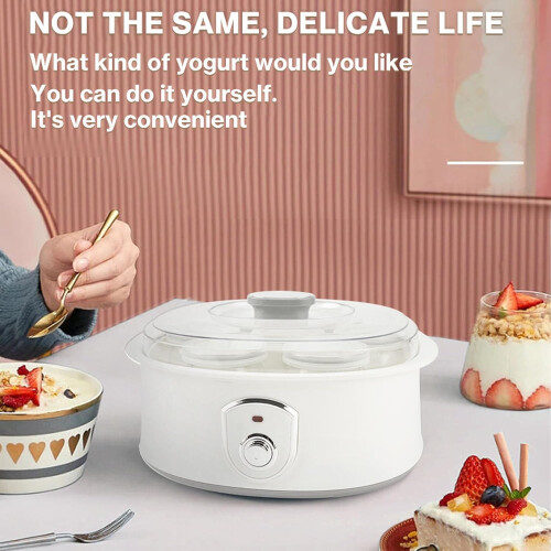 Yoghurt Maker 20W Compact Yoghurt Fermentation Machine 1.5L With 7 Glass Containers Intelligent Constant Temperature 2