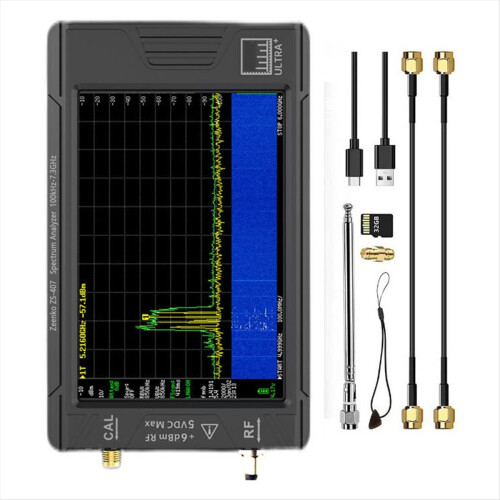 TinySA ULTRA Plus New 7.3GHz ZS407 Handheld Tiny Spectrum Analyzer 1