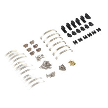 Accessoires d'amortisseurs en alliage d'aluminium pour voiture RC WPL B4 24 1/16, noir