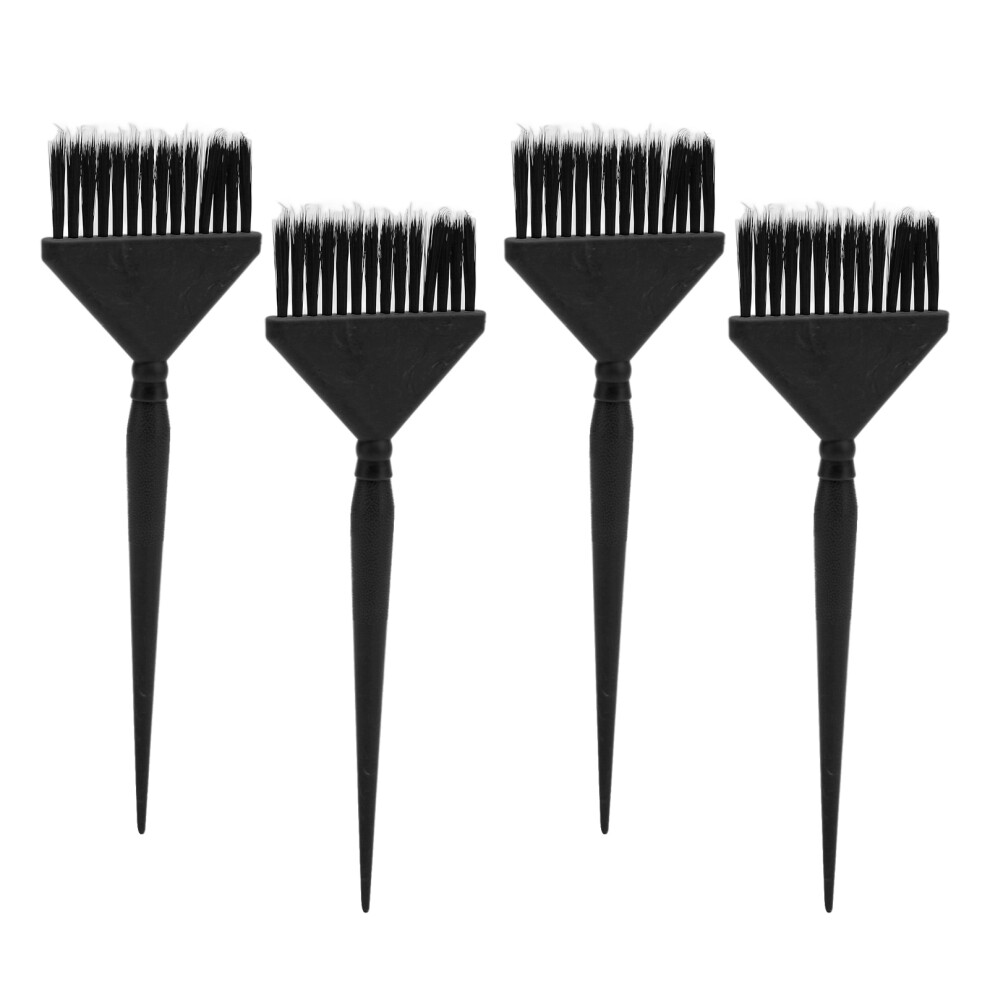 Black Hair Dye Brush Australia 4Pcs Wide Stiff Bristle With Pointed Tail Even Color