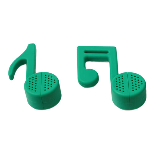 Musical Note Shaped Teas Filter Silicone Infuser Strainer-Green