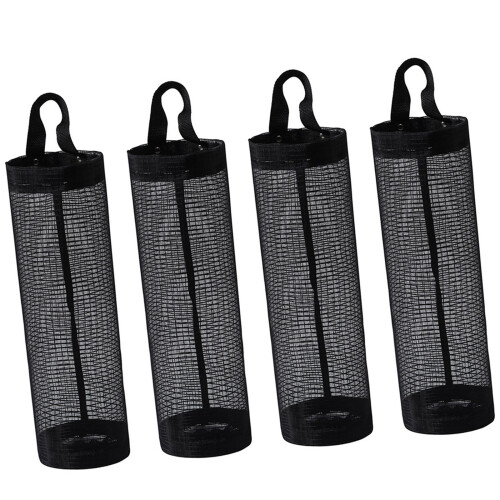 Compact Vertical Storage Bag Holder For Plastic Bags In-Black