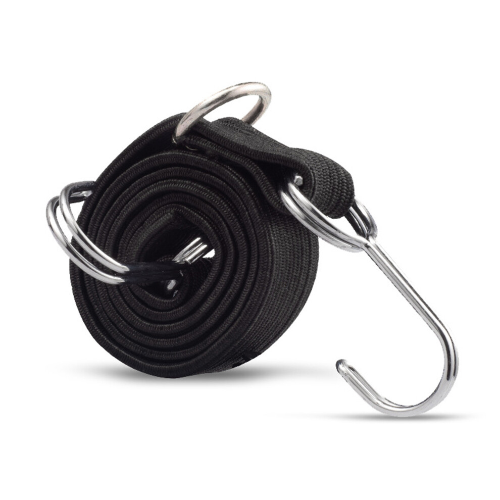 Reusable Bungee Cord Stretchable Cargo Fasteners-1 Meter Black 7704000052030