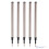 5 Kit Retractable Ballpoint Pen Refills 0.5mm Tip-Blue black 1
