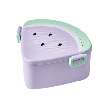 Leakproof Lunch Fruit Container Microwave Safe with 3-Purple