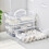 Plastic Organizer Desktop Cosmetics and-White four layers 6