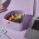 Leakproof Lunch Fruit Container Microwave Safe with 3-Purple 7