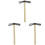 3Pcs Enxada Para Ervas Daninhas, Rastelo Manual De Metal 4