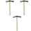 3Pcs Enxada Para Ervas Daninhas, Rastelo Manual De Metal 5