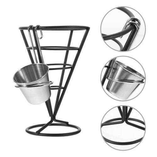 Conjunto De Suporte Para Batata Aço Inoxidável Com 2