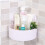 Plastic Zuignap Badkamer Keuken Opbergrek Organizer Doucherek (Wit) 2