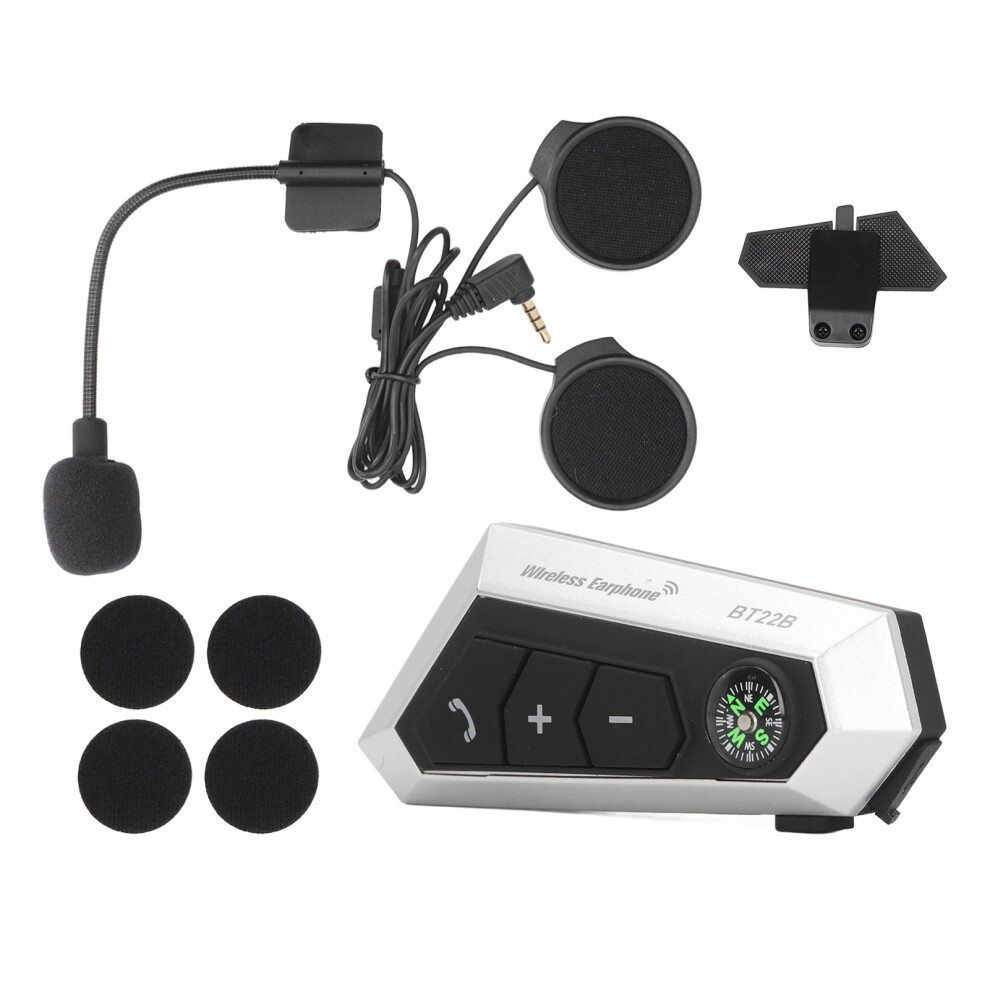 Waterproof Bluetooth Motorcycle Helmet Headset 5.0 1000Mah 8251354067726