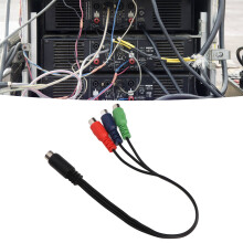 RGB-Videoadapter MINI-DIN 9-Pin auf 3 RCA-Weibchen 11,8 Zoll Premium-Qualitätskabel