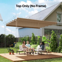 Outsunny Pergola Shade Cover Replacement Canopy for 3 x 3(m) Pergola, Tan