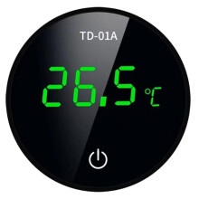 LED Fishtank Temperature Measuring Meter Small Size Alarm With LED Screen Stick-On For Tanks