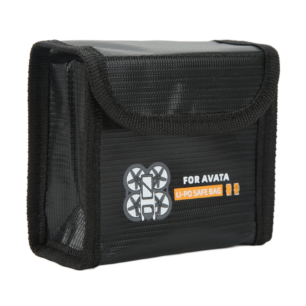 Fireproof Drone Battery Bag For Avata 2 Batteries Flame Retardant Black 8441354073647