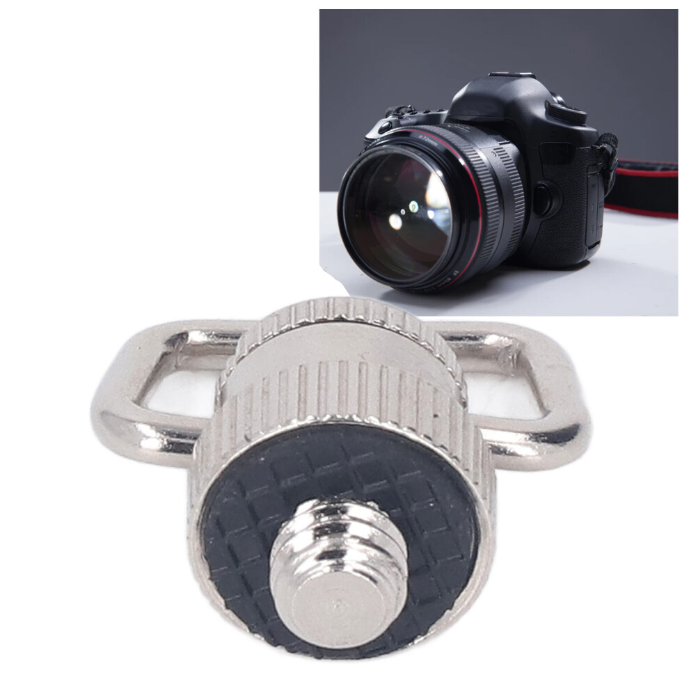Nickle Plated Iron D Ring Camera Screw Mount 1/4 Inch Quick Release 9451354074079