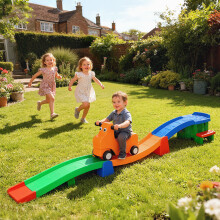 AIYAPLAY 3(m) 4 Pieces Up and Down Kids Rollercoaster, for Ages 2-5 Years