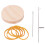 10-Haken Mini-Webrah, Holzbrett 6,5 cm, orange 11