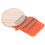 10-Haken Mini-Webrah, Holzbrett 6,5 cm, orange 14