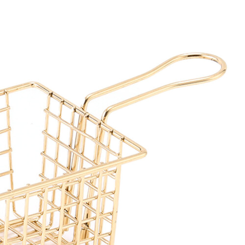 Durable Frying Basket with Thickened Frame & Hanging Hook Design