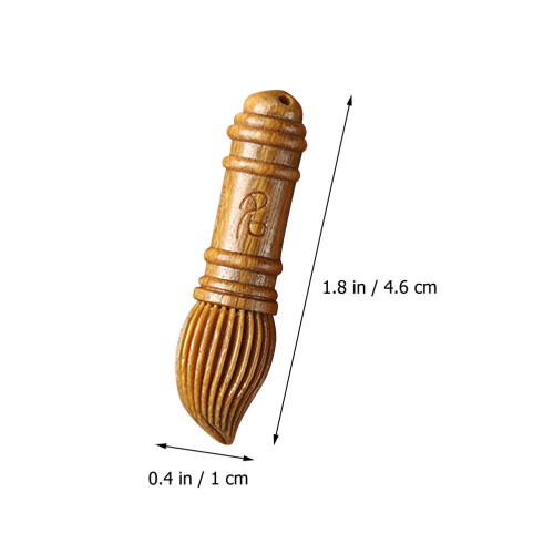 2Stk Holz Anhänger Mit Stift Schlüsselanhänger 1