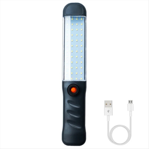 USB Rechargeable Work Light Car Repair Handheld Light Workshop Repair Light with Magnet Hook LED Work Light