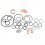 Engine 4N15 Overhaul Repair Gasket Kit for 5