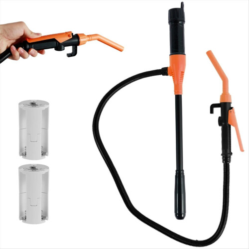 Liquid Transfer Pump Transfer Pump with Flow Control Nozzle Orange 1