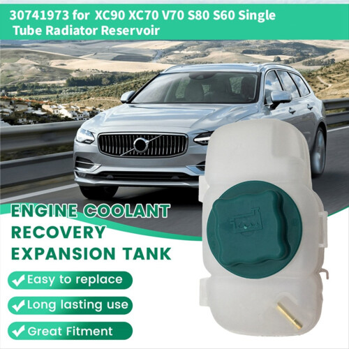 Engine Coolant Expansion Water Tank with Cap 30741973 for 2