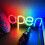 Compact Waterproof LED Neon Open Sign - USB & Battery Operated 8