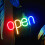 Compact Waterproof LED Neon Open Sign - USB & Battery Operated 11