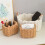 Cotton Rope Desktop Organizer Handwoven Basket for-Khaki large 4