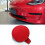 Car Red Front Bumper Tow Hook Cover for 2017-2021 ABS 3
