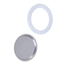 Espresso Machine Gasket Seal and Stainless Steel Filter-Style A