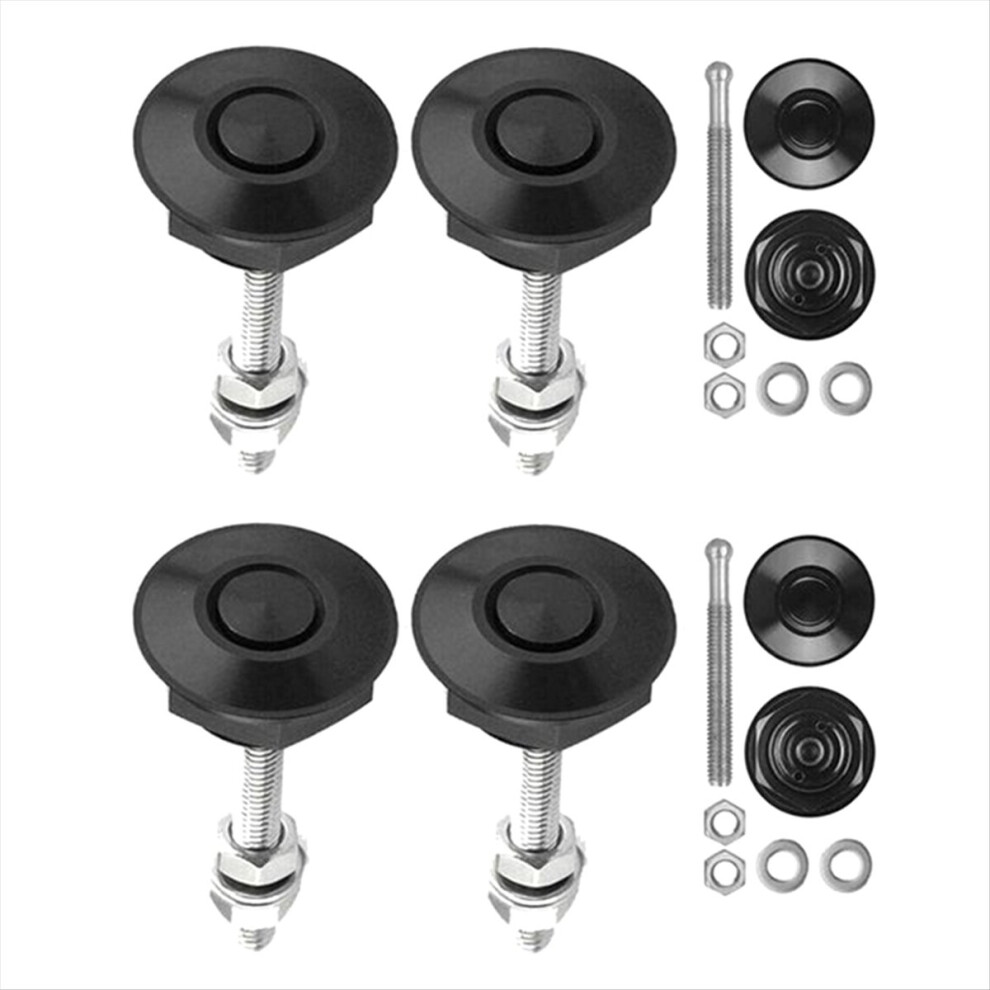 2Set Push Button Quick Release Hood Bonnet Pins Lock Clip Car Bumper Kit 4712500720789