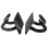 1 Pair Front Bumper Headlight Cover For 3