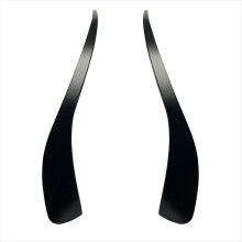 Auto Frontstoßstange Seitensplitter Spoiler Canards Zierleiste für  4er G22 G23 M Sport 2020+ Schwarz Glänzend