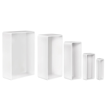 5 Pcs Silicone Resin Molds Set with Wooden Support, for DIY Decor