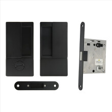 Ultra-Thin Door Lock Magnetic Silent Solid Wood Door Lock Room Bedroom Push Bathroom Modern Door Lock