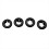 51418200729 4Pcs Car Door Panel Lock Knob Bushing Trim Ring for E46 2