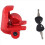 Connector Trailer Lock Heavy Duty Hitch Lock Tractor Hook Lock Red 6