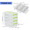 Spacious Desktop Cosmetics and Stationery Holder-green grid 4