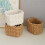 Handcrafted Desktop Storage Box Large Capacity-white large 7