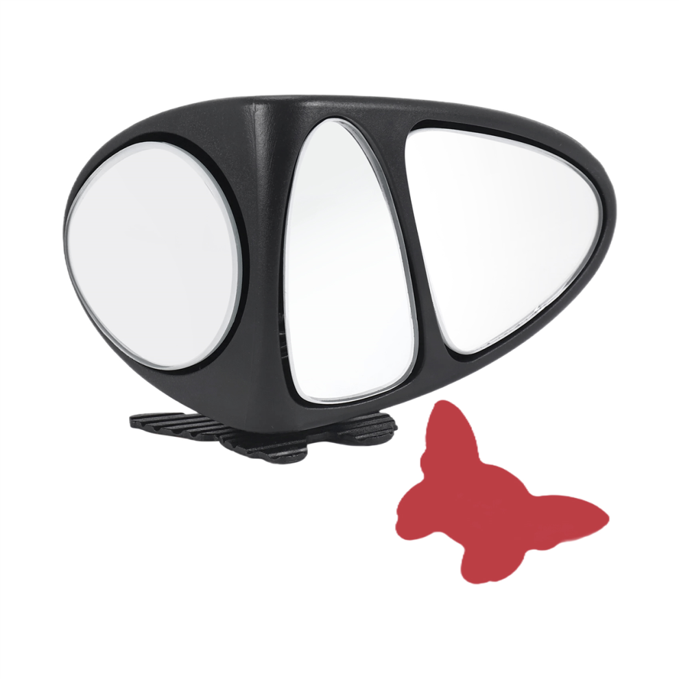 360 Degree Rotation Three Sided Blind Spot Mirror Reversing Parking Auxiliary Blind Spot Convex Mirror Left 4712164065905