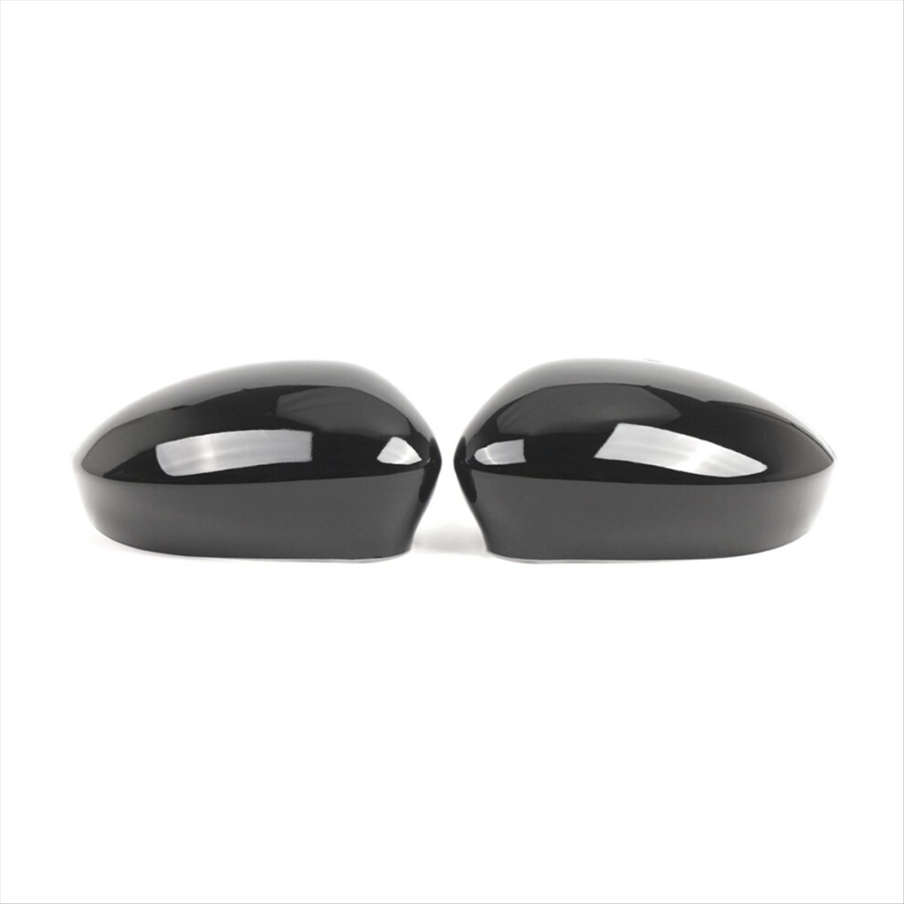 Rearview Mirror Cover Side Wing Mirror Cap For 2007-2023 735452185 735452186 Gloss Black 4712164064977