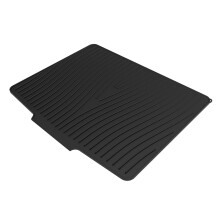 Silicone Dish Drying Mat For Kitchen Countertops Slip-Black