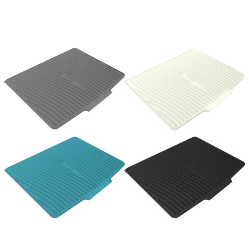Silicone Dish Drying Mat For Kitchen Countertops Slip-Black 1