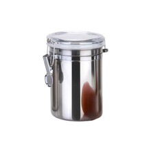 Clear Lid Food Storage Canister Set Convenient Steel-900ml